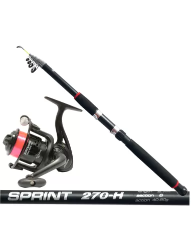 Kolpo Canna Sprint 2.40 mt Mulinello Arya con Filo Energy Kit da pesca Kolpo