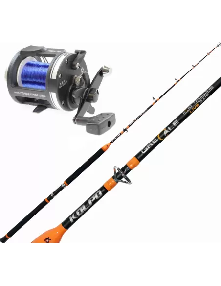 Kolpo Canna Grecale Acid with Troll Reel with Filo Energy