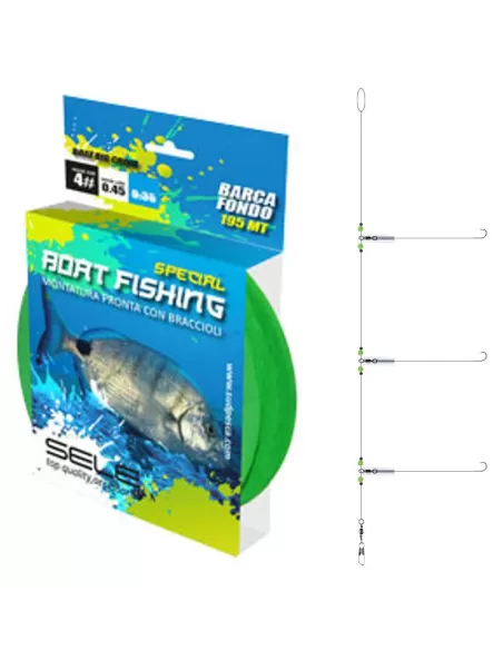 Sele Terminale Trave Pronto 3 Ami Speciale Barca Accessori mare Sele