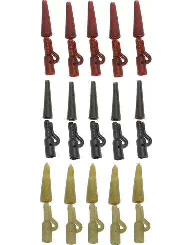 Kolpo Safety Clip Tail Rubber Sgancio Rapido per Piombi 15 pz Carpfishing Kolpo