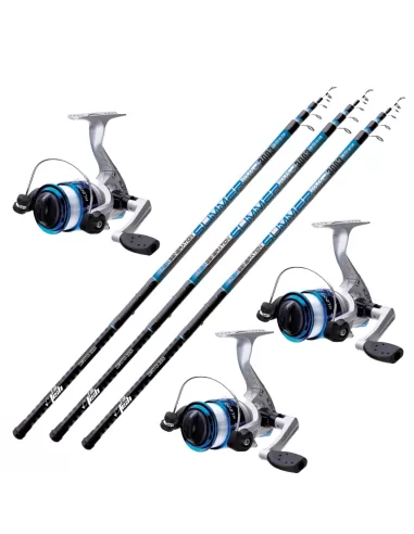 Offerta Kit Canne Bolognesi 5 M Combo Mulinelli Con Filo Tutta Pesca Kit da pesca Sele