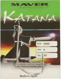 Maver Katana Ami da Pesca 1090 Nichelati 20 pz Ami sfusi Maver