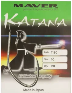 Maver Katana Ami da Pesca 1130 Nichelati 20 pz Ami sfusi Maver