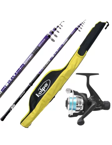 Combo Bolognese Fodero Canna da Pesca 3 m Mulinello e Filo Kit da pesca Sele