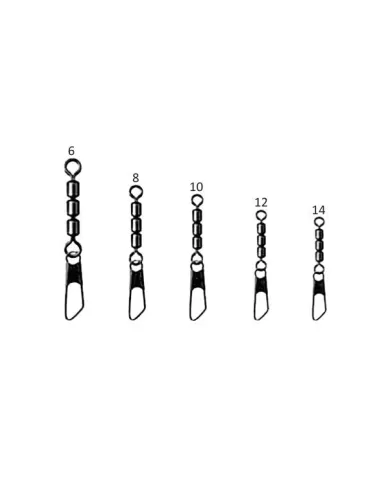 Sele Girelle Triple Hight Speed Con Moschettone 10 pz Minuteria Sele