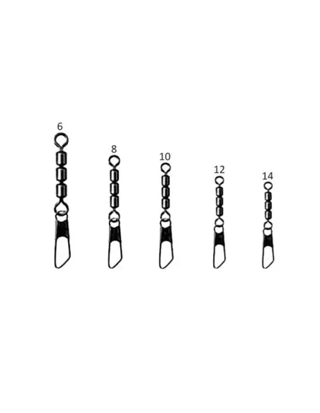 Sele Girelle Triple Hight Speed Con Moschettone 10 pz Minuteria Sele