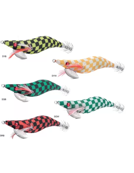 Kabo Squid Squares Totanara Seppie e Totani 3.0 cm 10 Esche Artificiali Kabo Squid