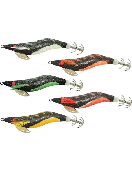 Kabo Squid Black Magic Totanara Seppie e Totani 3.0 cm 10 Esche Artificiali Kabo Squid