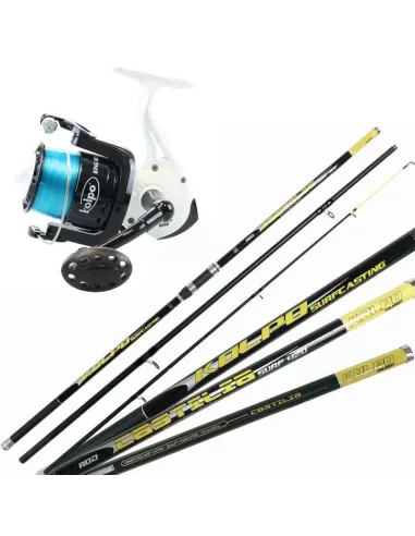 Kolpo Kit Pesca Surfcasting Canna Castilia mulinello Kig Sea 8000 Kit da pesca Kolpo