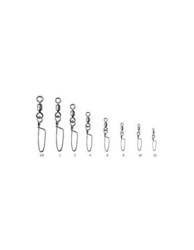 Sele Girella Rolling Con Moschettone Coastlock Extra Strong 12 pz Minuteria Sele