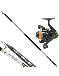 Kolpo Kit Trota Lago Tremarella Canna in Carbonio Mulinello e Filo Kit da pesca Kolpo