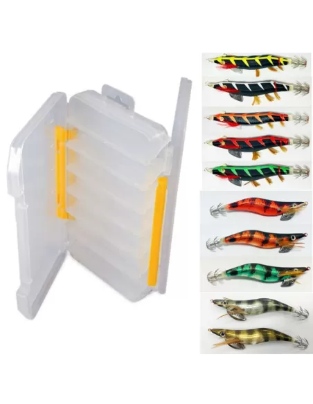 Kolpo Kit 10 Totanare con Scatola Doppio Scomparto Kit da pesca Kolpo