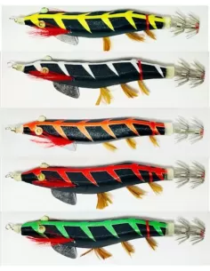 Kolpo Attira Totanare Black And Color Misura 3 Esche Artificiali Kolpo