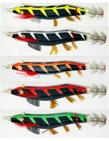 Kolpo Attira Totanare Black And Color Misura 3 Esche Artificiali Kolpo