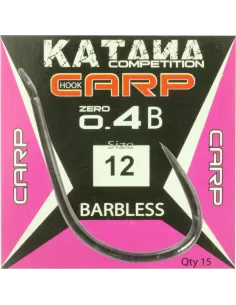 Katana Ami Carp Zero 4 Barbless con Paletta 15 pz Ami da pesca Maver