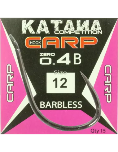 Katana Ami Carp Zero 4 Barbless con Paletta 15 pz Ami da pesca Maver