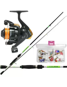 Kolpo Kit Spinning Completo con Cucchiaini Kit da pesca Kolpo