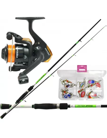 Kolpo Kit Spinning Completo con Cucchiaini Kit da pesca Kolpo