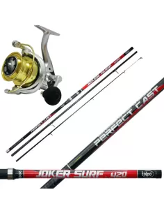 Kolpo Kit Surf Casting Top Canna in Carbonio Mulinello 7000 Kit da pesca Kolpo