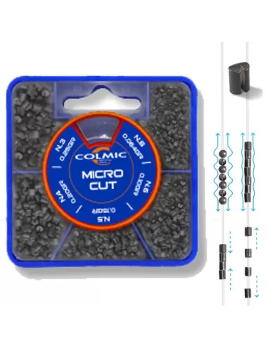 Colmic Micro Cut Mascot Piombi Spaccati Cilindrici 5 Misure Minuteria Colmic