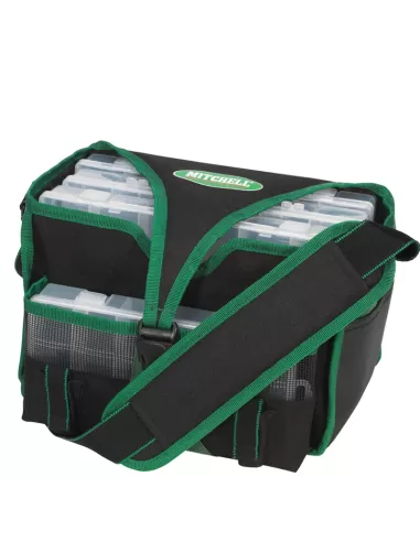 Mitchell Tackle Box Bag Borsa Porta Attrezzatura da Pesca con Scatole Borse da pesca Mitchell