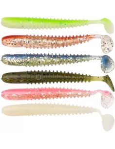 Berkley T-Tail Soft Esca Siliconica Pesca Finesse 6 cm 6 pz Esche Artificiali Berkley