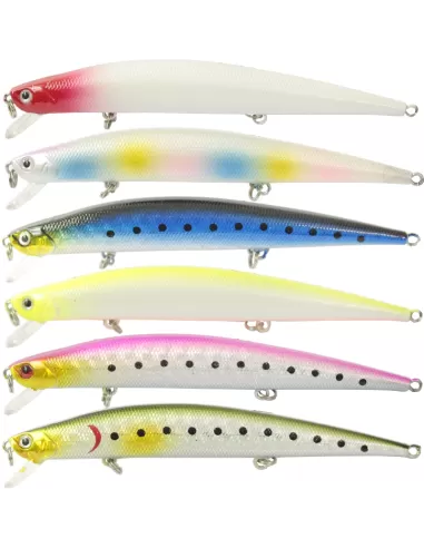 Kit 6 pz Yamashiro Bomber Artificiale Spinning Traina Galleggiante 12 gr 125 mm Esche Artificiali Yamashiro