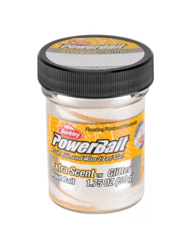 Berkley Powerbait Glitter Trout Bait Gold Vein Pastella per Trote Esche da pesca Berkley