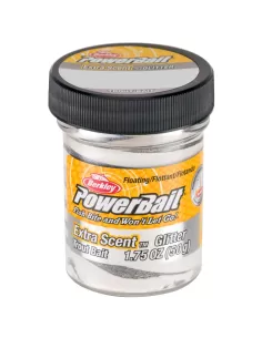 Berkley Powerbait Glitter Trout Bait Silver Vein Pastella per Trote Esche da pesca Berkley
