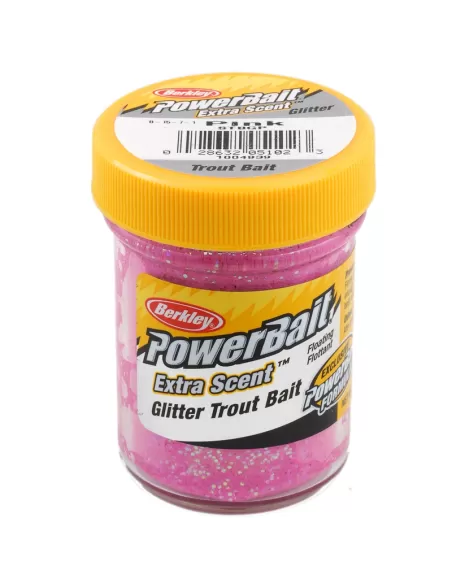 Berkley Powerbait Glitter Trout Bait Pink Pastella per Trote Esche da pesca Berkley
