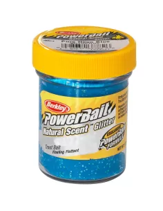 Berkley Powerbait Glitter Trout Bait Neon Blue Pastella per Trote Esche da pesca Berkley