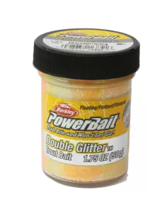 Berkley Powerbait Glitter Trout Bait Chartreuse White Orange Pastella per Trote Esche da pesca Berkley