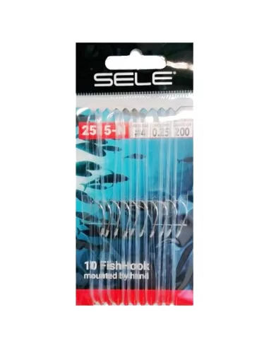 Sele Ami Legati 2515N Amo Gambo Medio In Carbonio 1.5 mt di Filo Ami legati Sele