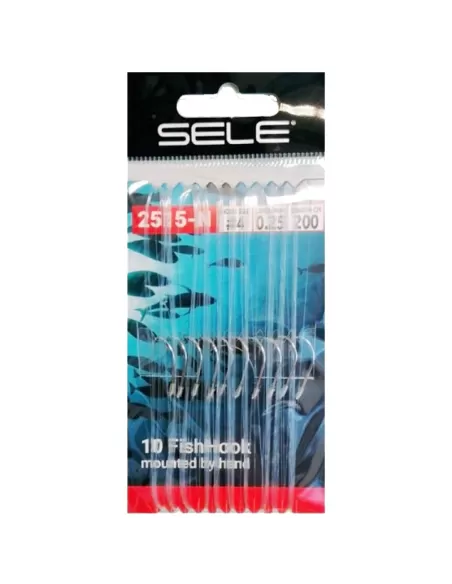Sele Ami Legati 2515N Amo Gambo Medio In Carbonio 1.5 mt di Filo Ami legati Sele
