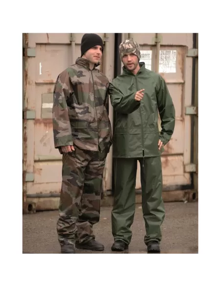 Antipioggia Impermeabile per la Pesca Giacca e Pantalone Mimetico Abbigliamento da pesca Kolpo