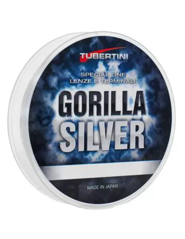 Tubertini Gorilla Silver Filo da Pesca Fluorine Speciale Mulinello 150 mt Fili da pesca Tubertini
