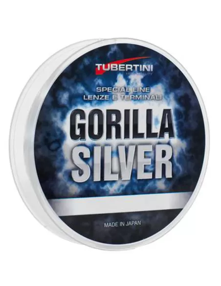 Tubertini Gorilla Silver Filo da Pesca Fluorine Speciale Mulinello 150 mt Fili da pesca Tubertini