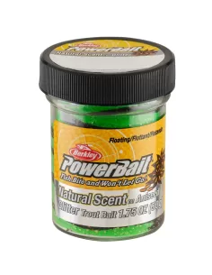 Berkley Powerbait Glitter Trout Bait Spring Green Black Pastella per Trote Anice Esche da pesca Berkley