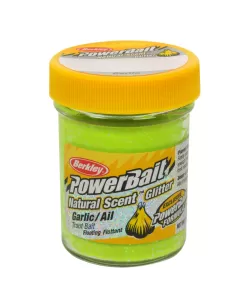 Berkley Powerbait Glitter Trout Bait Chartreuse Pastella per Trote Aglio Esche da pesca Berkley