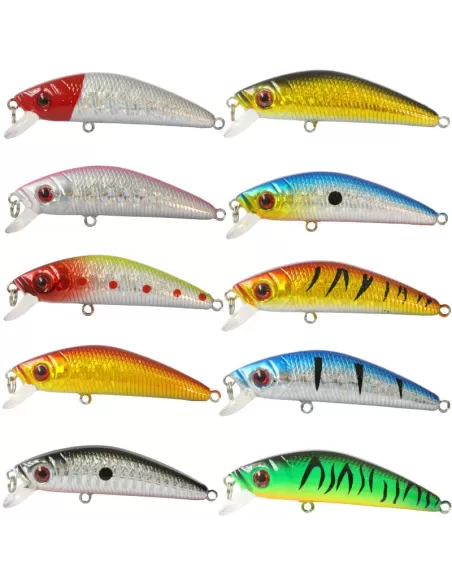 Kit 10 pz Yamashiro Bro Artificiale Affondante 7 cm 8 gr Esche Artificiali Yamashiro