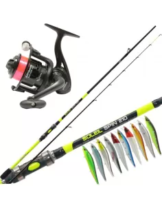 Kolpo Kit Combo Pesca Spinnning Completo 12 pz Kit da pesca Kolpo