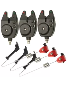 Kolpo Set 3 Avvisatori Acustici e 3 Segnalatori Visivi Carpfishing Kolpo