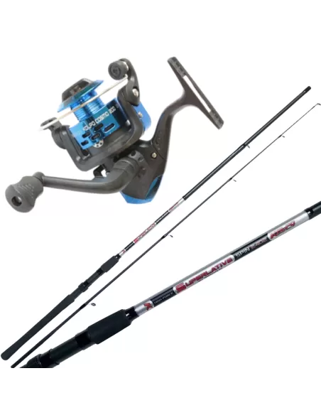 Kolpo Combo Spinning Canna e Mulinello Kit da pesca Kolpo
