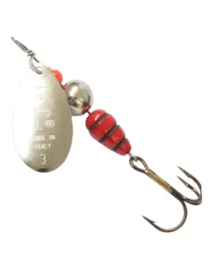Heron Vespa Paletta Argento Corpo Rosso Cucchiaino Rotante da Pesca Spinning Esche Artificiali Heron