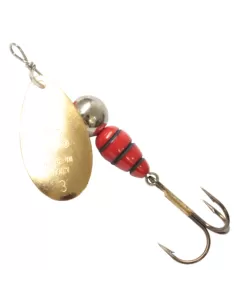 Heron Vespa Paletta Oro Corpo Rosso Cucchiaino Rotante da Pesca Spinning Esche Artificiali Heron