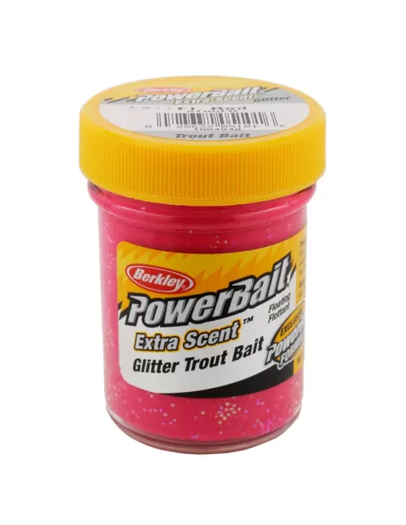 Berkley Powerbait Glitter Trout Bait Red Pastella per Trote Esche da pesca Berkley