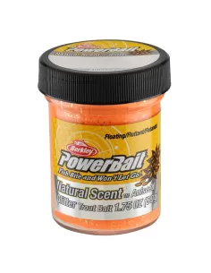 Berkley Powerbait Glitter Trout Bait Fluoescent Orange Pastella per Trote Anice Esche da pesca Berkley