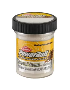 Berkley Powerbait Glitter Trout Bait White Pastella per Trote Anice Esche da pesca Berkley