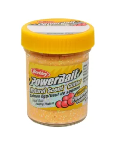 Berkley Powerbait Glitter Trout Bait Salmon Peach Pastella per Trote Gusto Uova di Salmone Esche da pesca Berkley