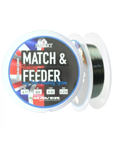 Maver Match Feeder Sinking Filo Affondante 600 mt Fili da pesca Maver